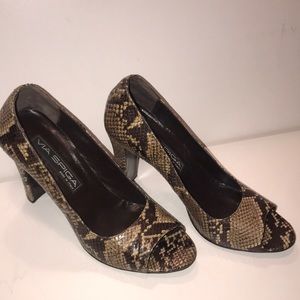 Vintage Beautiful Like New VIA SPIGA Vero Cuoio Lizard Heels